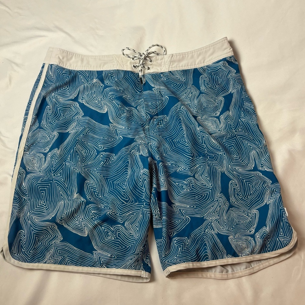 Huk Classic Board Shorts Men’s 38 Patrol Blue Swim Fishing